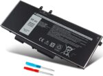 Batterie 3HWPP 10X1J 68 Wh 3HWPP compatible avec Dell Latitude 5410 5510 5501 5401 5411 5511 Precision 3541 3551, Inspiron 7706 2 en 1, Inspiron 17 7500 7506 Noir N2NLL 1 VY7F 451-BCMN